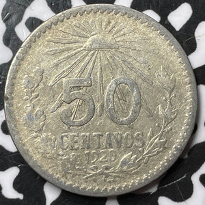 1920 Mexico 50 Centavos Lot#D8306 Silver!
