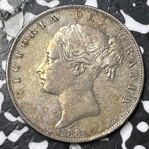 1881 Great Britain Victoria 1/2 Crown Lot#JM7136 Silver! Nice!