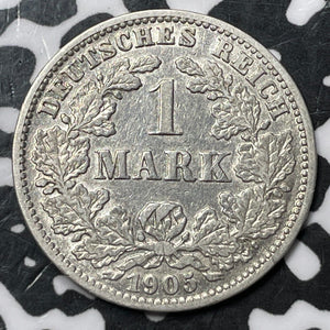 1905-J Germany 1 Mark Lot#D7959 Silver!
