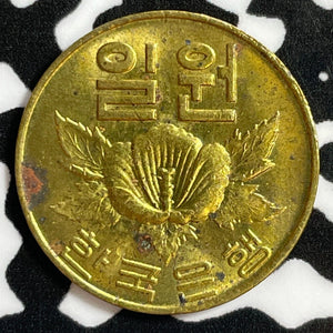 1967 Korea 1 Won Lot#E3510 High Grade! Beautiful!