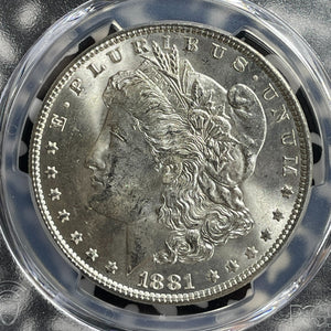 1881 U.S. $1 Morgan Dollar PCGS MS63 Lot#G548 Silver! Choice UNC!