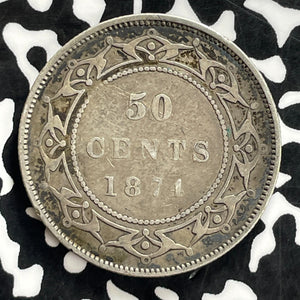 1874-H Newfoundland 50 Cents Lot#JM0230 Silver!