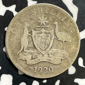 1920 Australia 1 Shilling Lot#T0360 Silver!