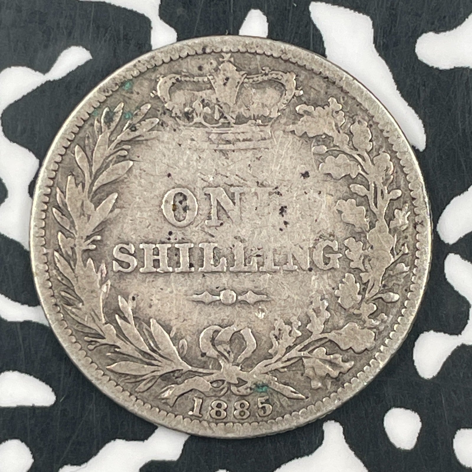 1885 Great Britain 1 Shilling Lot#F5680 Silver!
