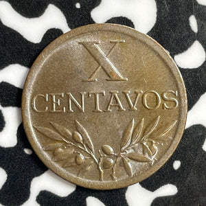 1942 Portugal 10 Centavos Lot#E1605 High Grade! Beautiful!