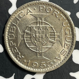 1953 Angola 2 1/2 Escudos Lot#E7886 High Grade! Beautiful!