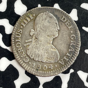 1804-PTS PJ Bolivia 1 Real Lot#C1102 Silver!