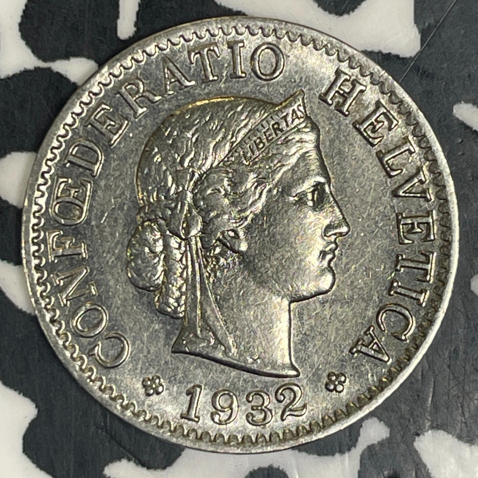 1932-B Switzerland 5 Rappen Lot#C8214