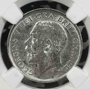 1912 Great Britain 1 Shilling NGC MS61 Lot#G005 Silver! Nice UNC!