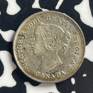 1891 Canada 5 Cents Lot#T7890 Silver! Nice!
