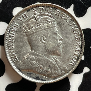 1902-H Canada 5 Cents Lot#T4809 Silver! Nice! Small 'H'