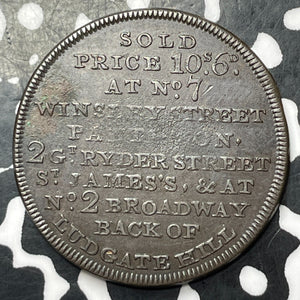 1788 G.B. London Samuel Hannay's Merchant Token Lot#JM9015 Nice! Scarce! Rhino