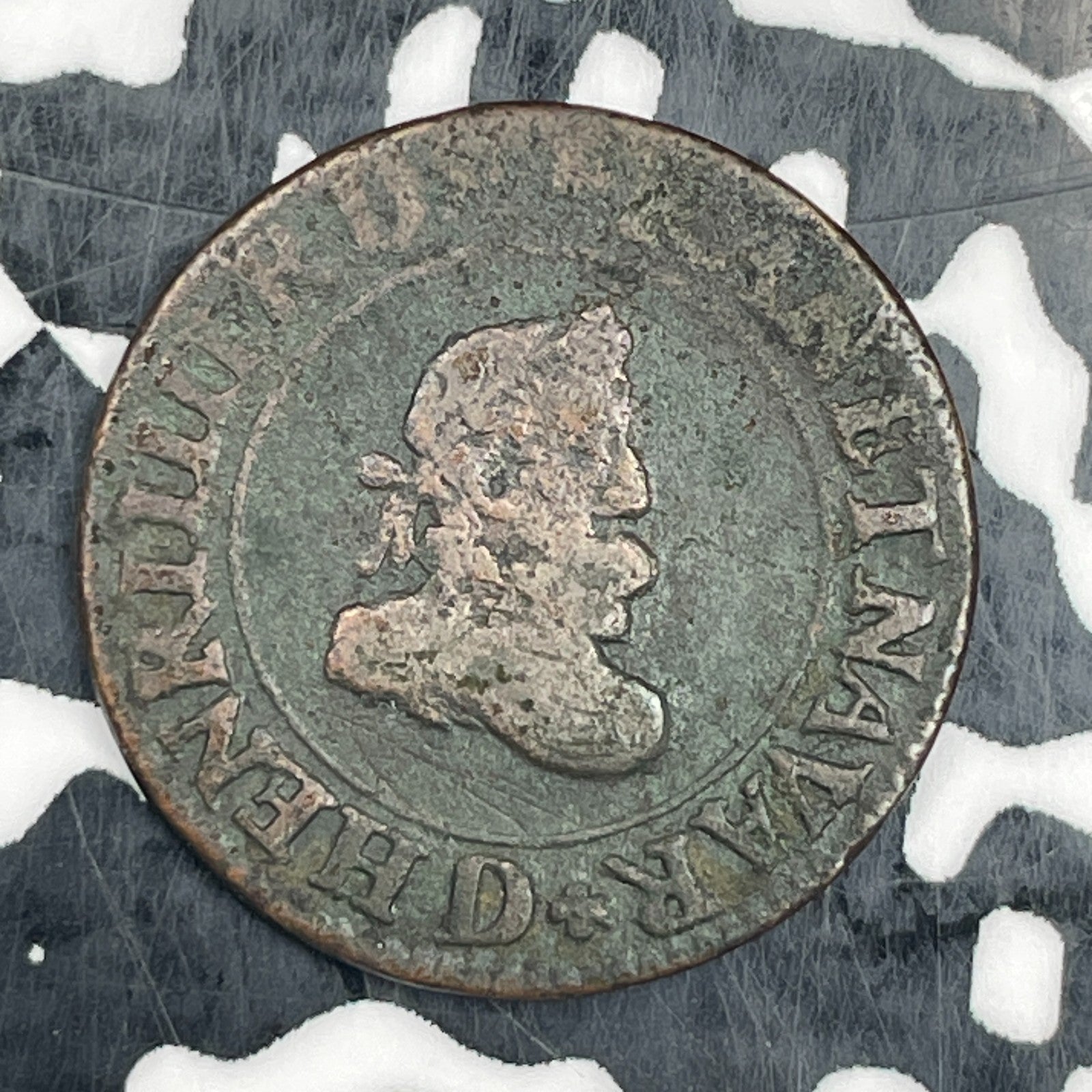 1608-D France Double Tournois Lot#N3104