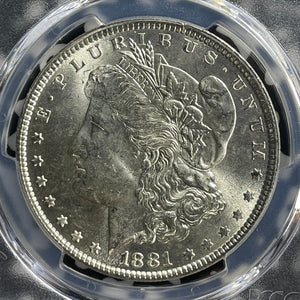 1881 U.S. $1 Morgan Dollar PCGS MS63 Lot#G552 Silver! Choice UNC!