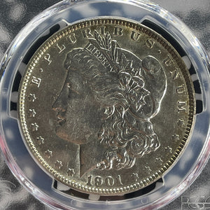 1901 U.S. $1 Morgan Dollar PCGS AU55 Lot#G689 Silver! Key Date!