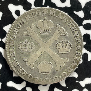 1768 Austrian Netherlands 1/2 Kronenthaler Lot#JM0169 Silver!