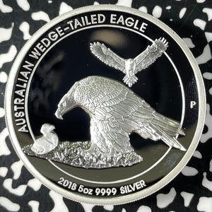 2018 Australia Wedge Tailed Eagle $8 Dollars Lot#B2336 Silver! With Case & C.O.A