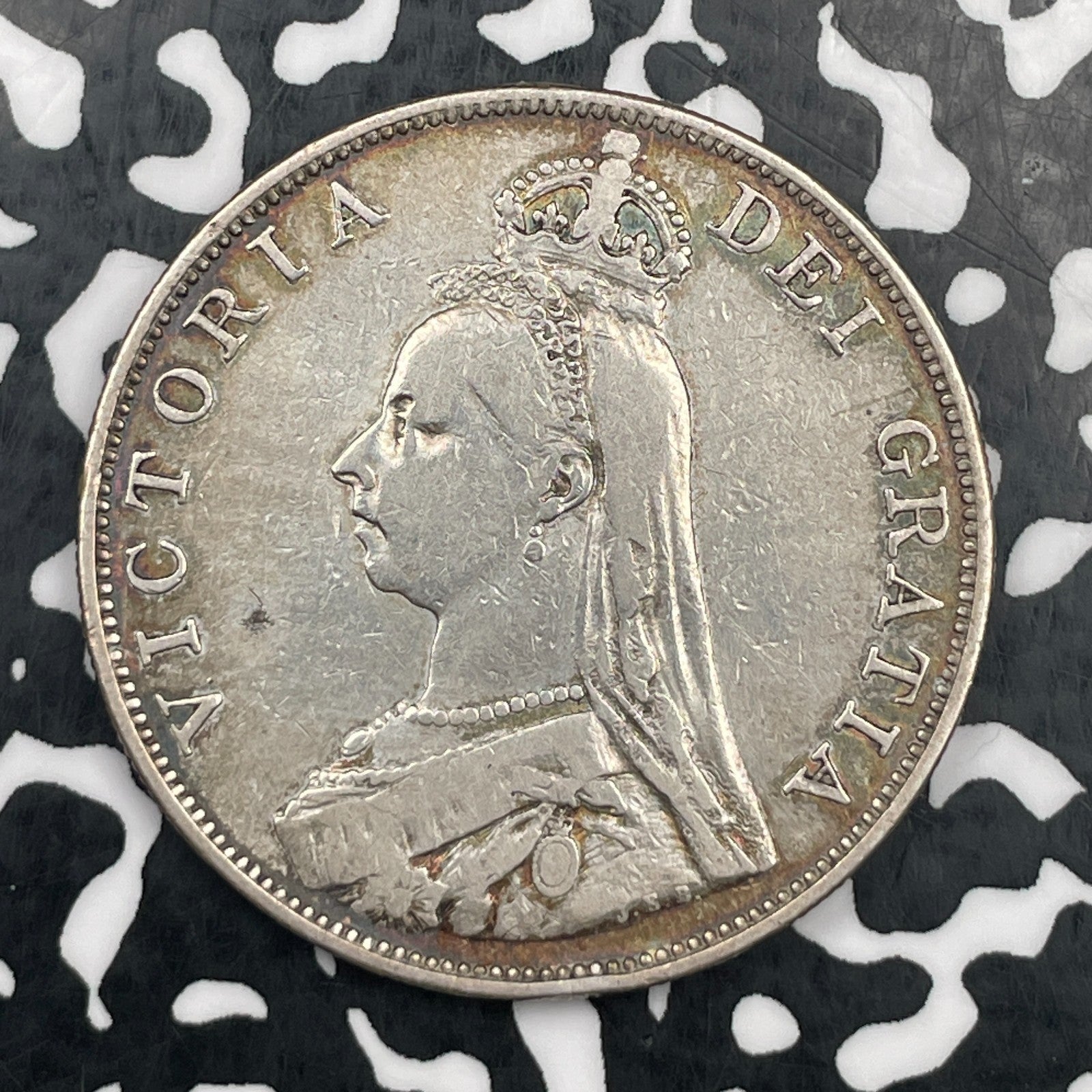 1888 Great Britain Victoria Double Florin Lot#JM1857 Large Silver!