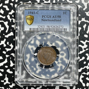 1941-C Newfoundland Small Cent PCGS AU58 Lot#G1000