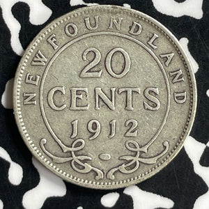 1912 Newfoundland 20 Cents Lot#T6921 Silver!