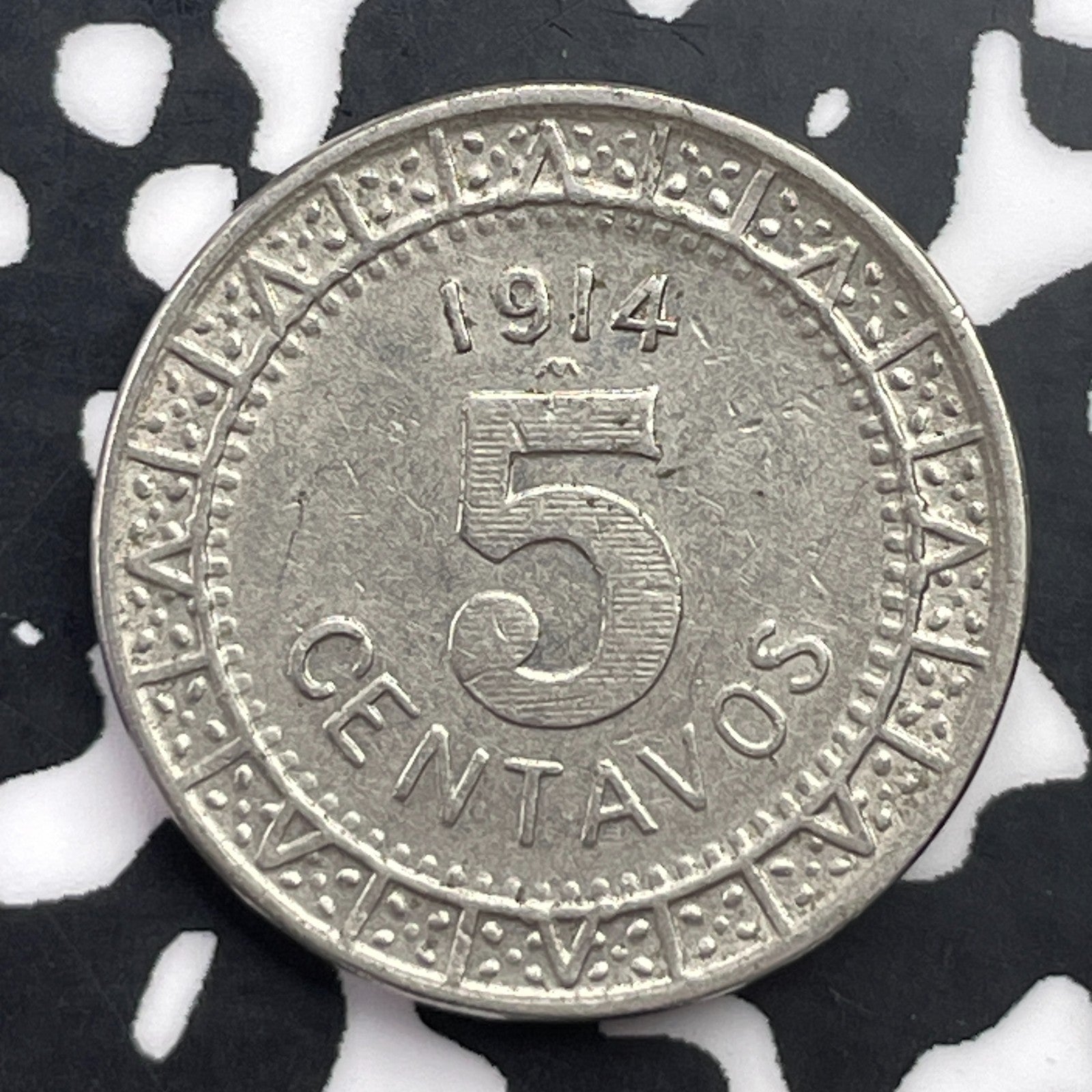 1914-M Mexico 5 Centavos Lot#C4335 Nice!