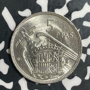 1957(60) Spain 5 Pesetas Lot#T3713 High Grade! Beautiful!