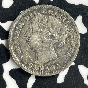 1871-H Canada 10 Cents Lot#JM9675 Silver! Nice Detail, Scratch