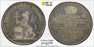 1790 Austria Austrian States Homage Jeton PCGS UNC Details Lot#G9354 Silver!