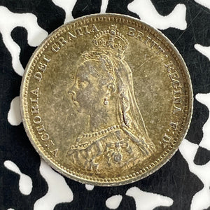 1887 Great Britain 1 Shilling Lot#C1172 Silver! Nice! KM#761