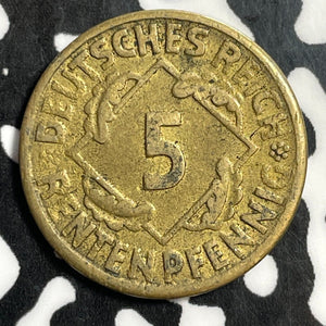 1924-G Germany 5 Pfennig Lot#E5817