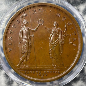 "1697" France Peace Of Rijswijk Restrike Medal PCGS MS64BN Lot#G8566 Divo-272