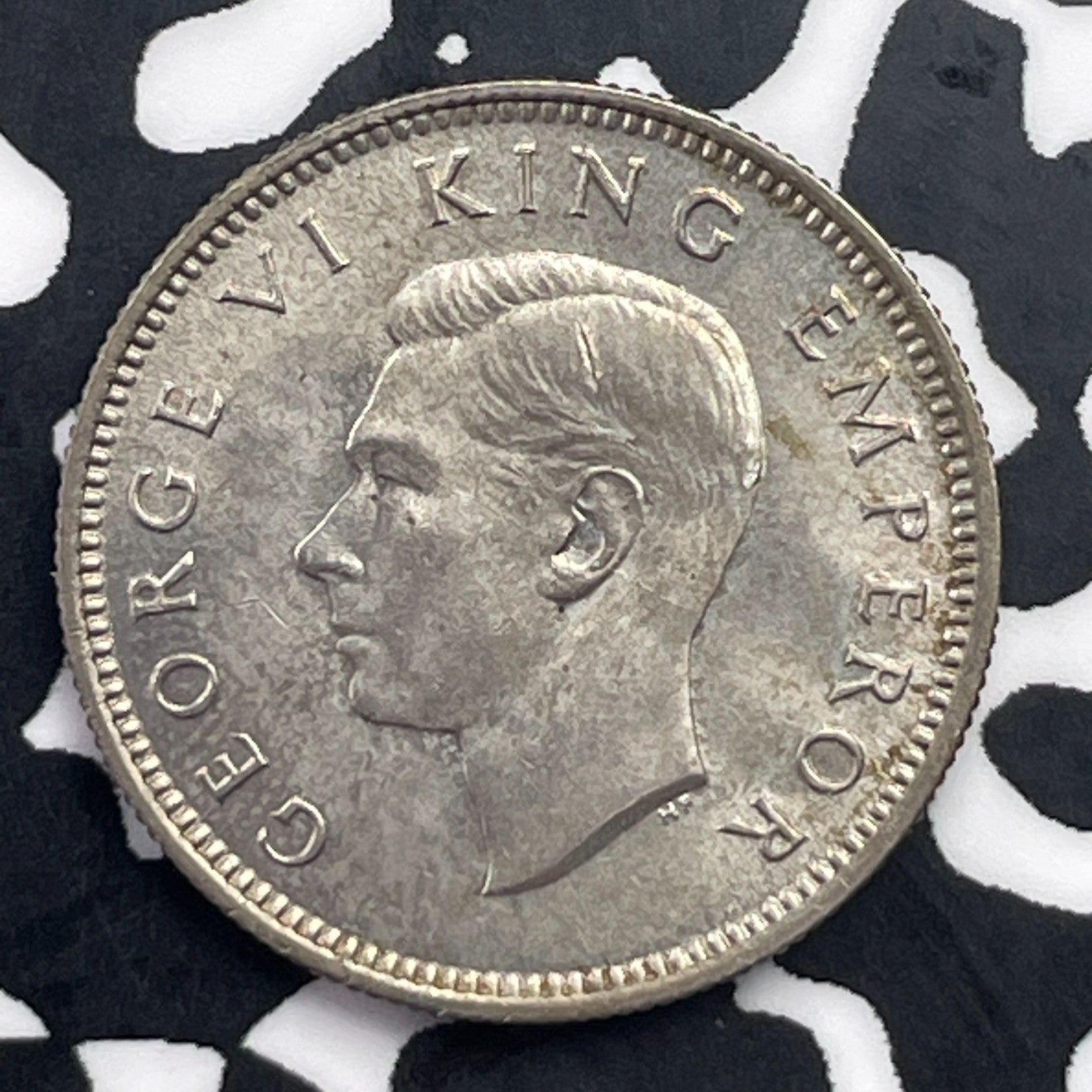 1937 New Zealand 6 Pence Sixpence Lot#C2006 Silver! High Grade! Beautiful!