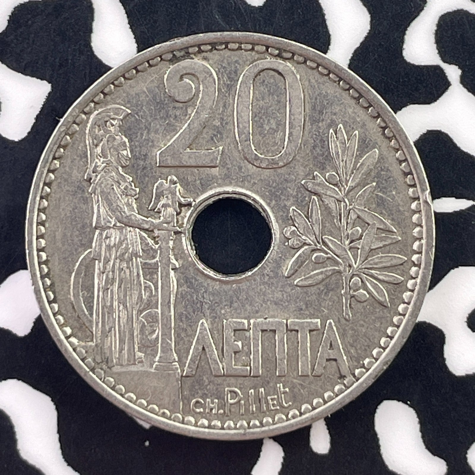 1912 Greece 20 Lepta Lot#C6046 Nice!