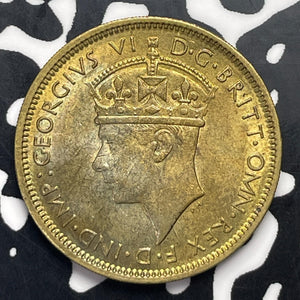 1947 British West Africa 1 Shilling Lot#C0953 High Grade! Beautiful!