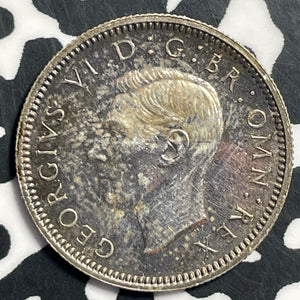 1937 Great Britain 6 Pence Sixpence Lot#E7979 Silver! Proof!