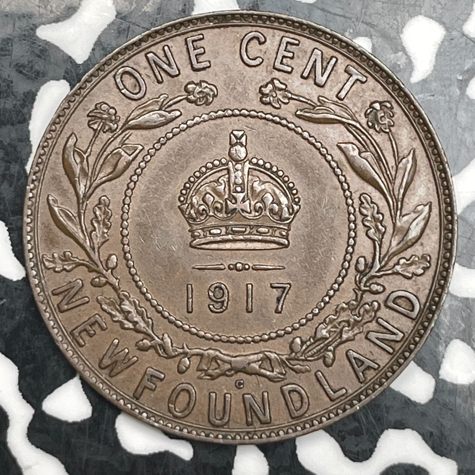 1917-C Newfoundland Large Cent Lot#F7238 Nice!