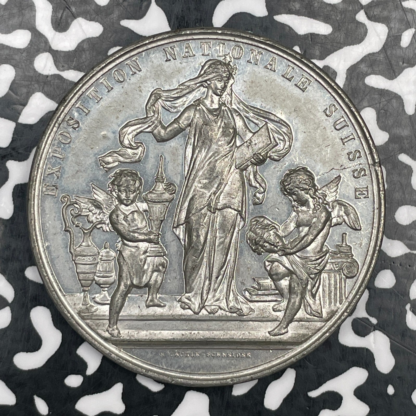 1883 Switzerland Zurich Swiss National Exposition Medal Lot#JM2405 45mm