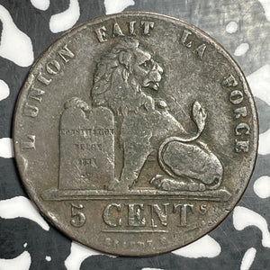 1837 Belgium 5 Centimes Lot#T2798