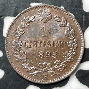 1895 Italy 1 Centesimo Lot#E8798 High Grade! Beautiful!