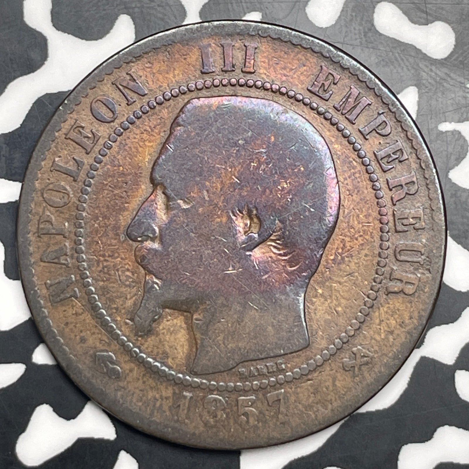 1857-B France 10 Centimes Lot#C0888 Better Date
