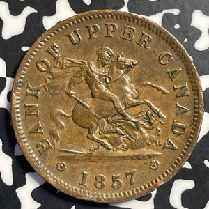 1857 Upper Canada 1 Penny Token Lot#E7987