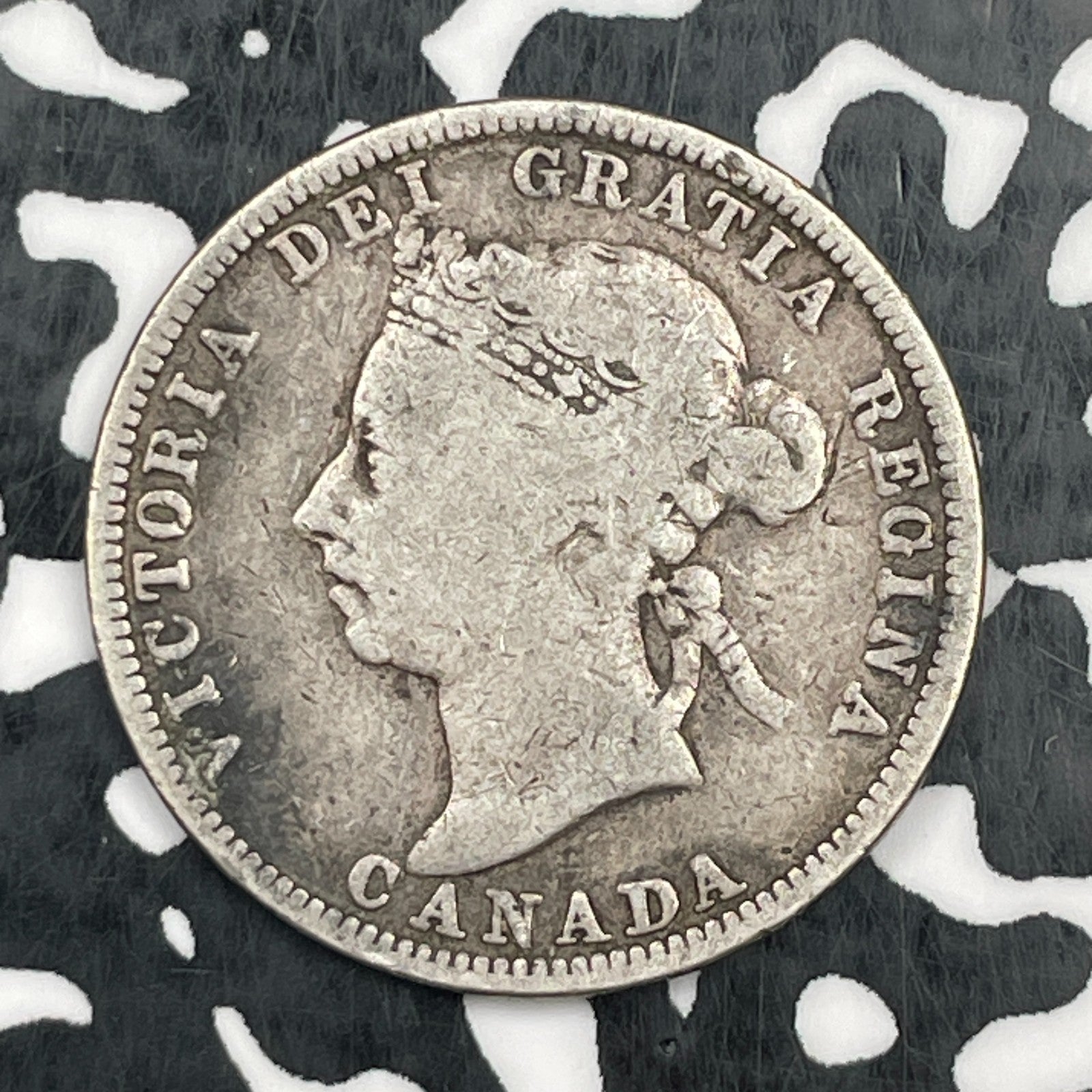 1890-H Canada 25 Cents Lot#N0858 Silver!