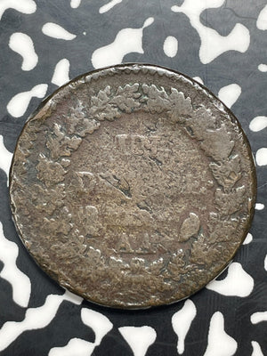 (1796-1800)-AA France 1 Decime Lot#C0217