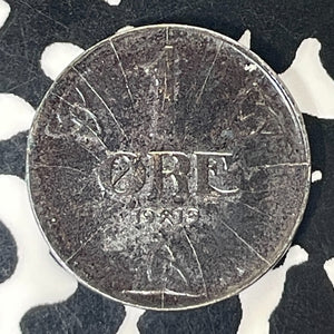 1919 Norway 1 Ore Lot#T5797 High Grade! Beautiful!