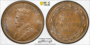 1918 Canada Large Cent PCGS MS64BN Lot#G8148 Choice UNC!