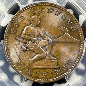 1905 U.S. Philippines 1 Centavo PCGS MS64BN Lot#G9209 Choice UNC!