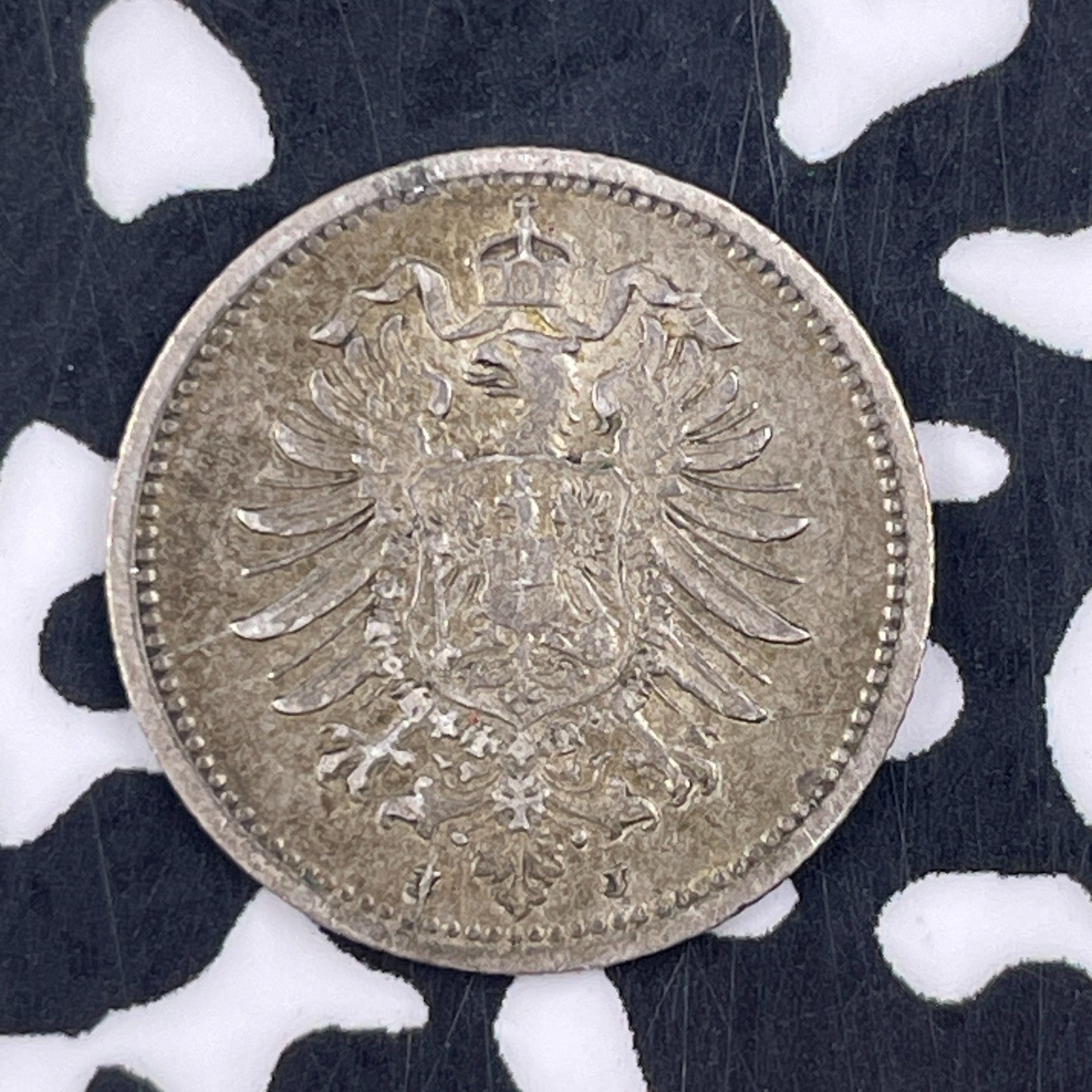 1876-J Germany 20 Pfennig Lot#F5029 Silver!