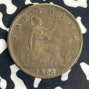 1866 Great Britain Farthing Lot#T8589