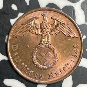 1940-A Germany 2 Pfennig Lot#E9797 High Grade! Beautiful!