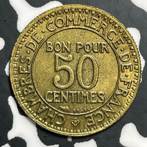 1928 France 50 Centimes Lot#E9098 High Grade! Beautiful!